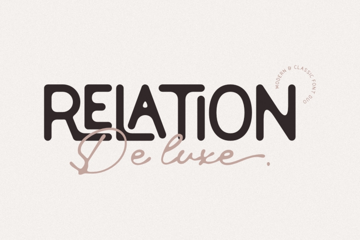 Relation De Luxe Font Download