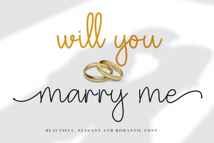 Will You Marry Me Wedding Font Font Download