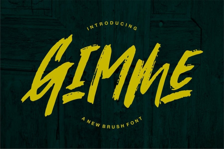 Gimmi | A New Brush Font Font Download