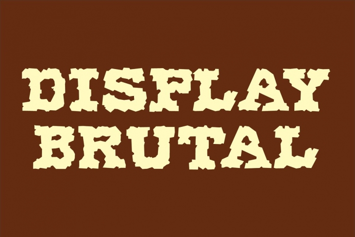 Display Brutal Font Download