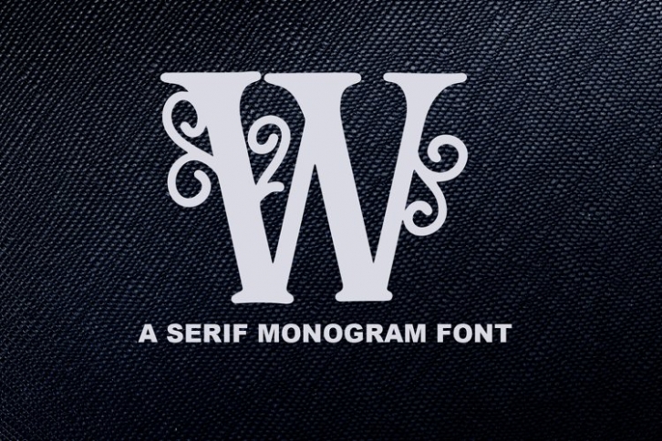 A Monogram With Swirls Font Download