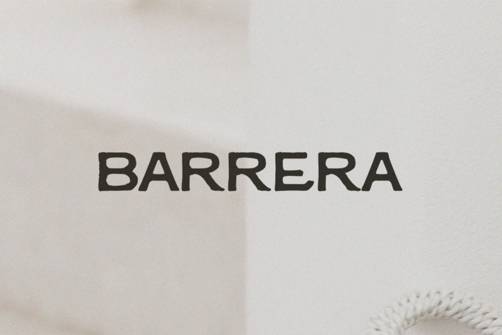 Barrera. Handmade and Monospaced Font Download