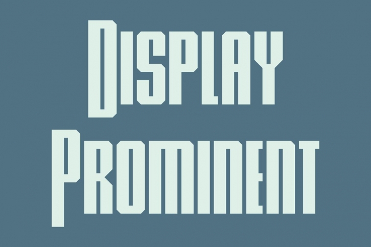 Display Prominent Font Download