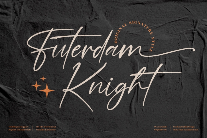 Futerdam Knight Font Download