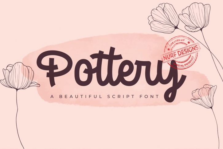 Pottery â€“ A Beatiful Script Font Download