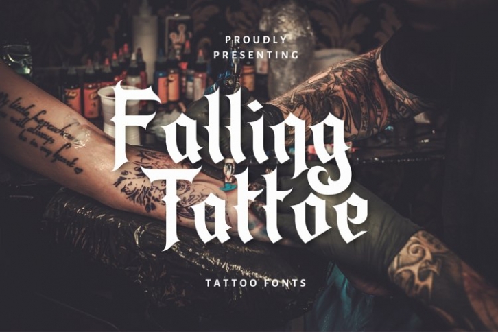 Falling Tattoe Font Download