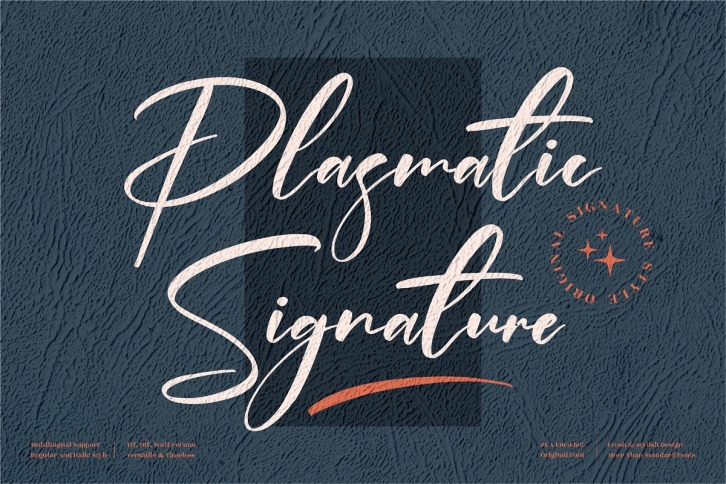 Plasmatic Signature Script Style Font Download