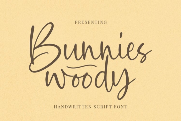 Bunnies Woody Font Download