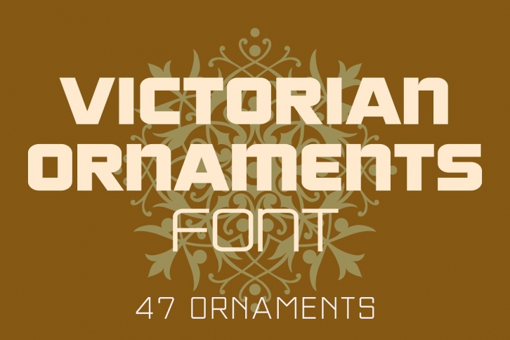 Victorian Ornaments Font Download