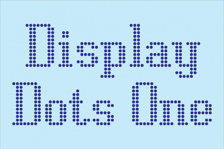 Display Dots One Font Download