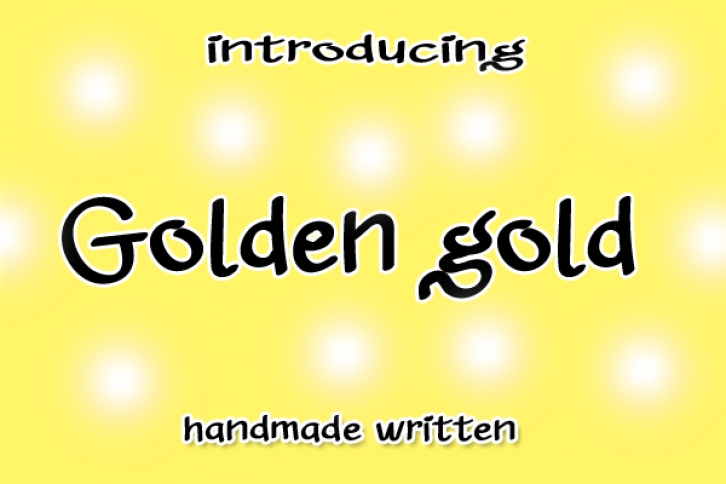Golden Gold Font Download