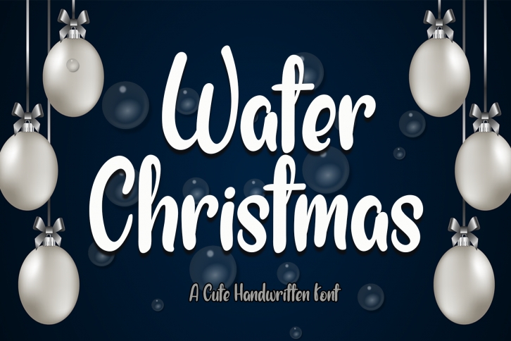 Water Christmas Font Download