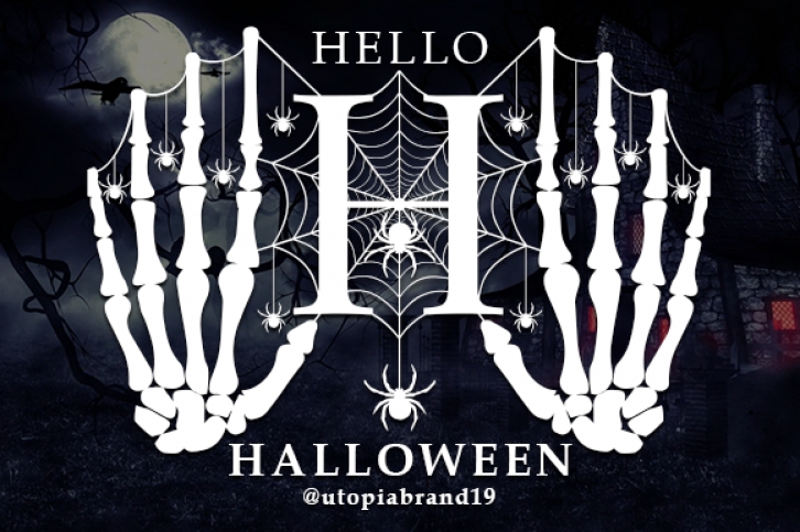 Hello Halloween Monogram Font Download
