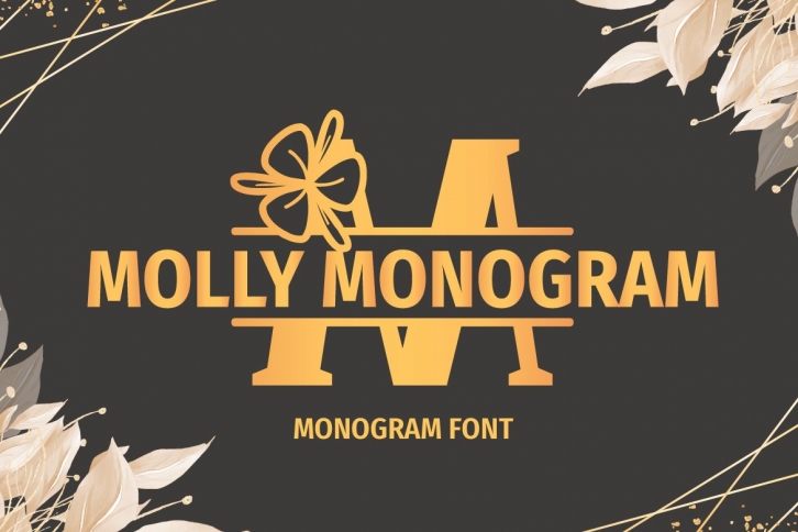Molly Monogram Font Download