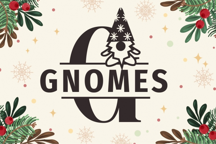 Gnomes Monogram Font Download