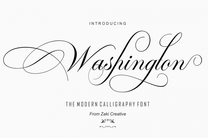 Washington Script Font Download