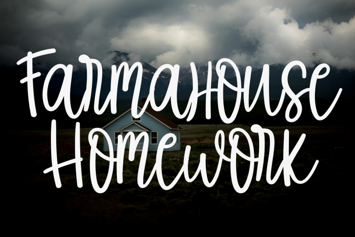 Farmahouse Homework Font Download