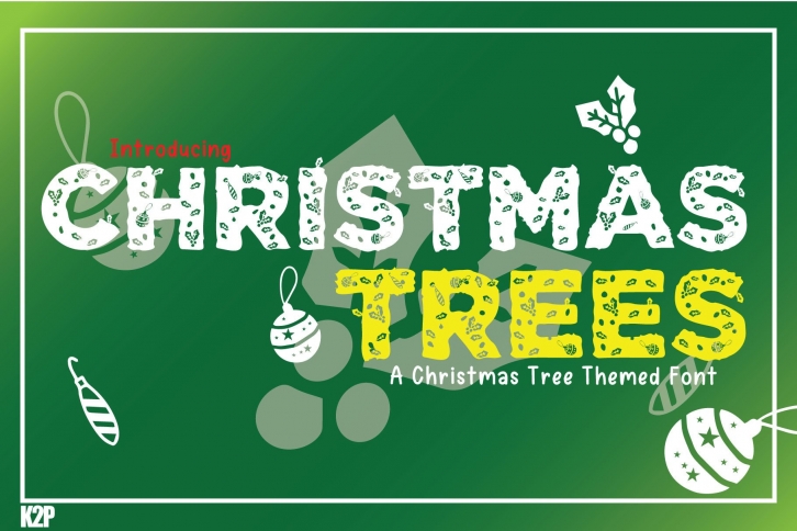 Christmas Trees Font Download