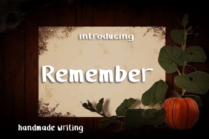 Remember Font Download