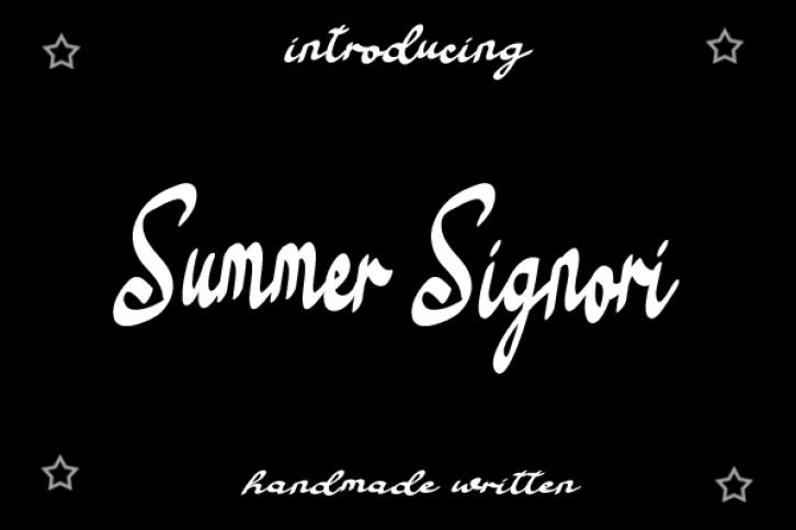 Summer Signori Font Download
