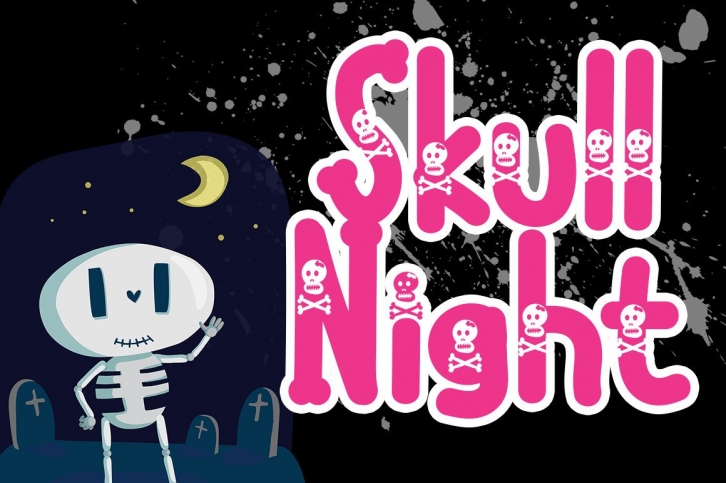 Skull Night Font Download