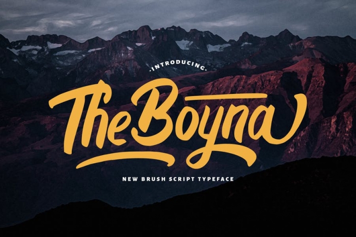 Boyna - Bold Script Font Font Download
