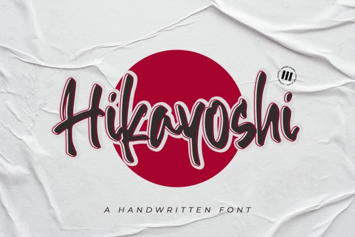 Hikayoshi - An Inky Handwritten Font Font Download