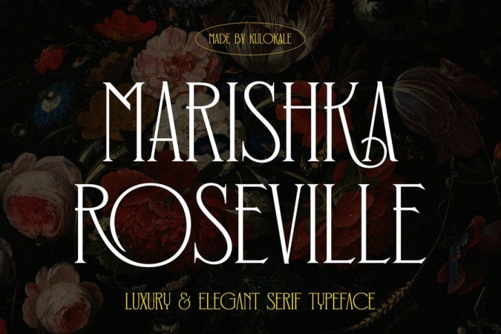 Marishka Roseville - Vintage Display Serif Font Font Download