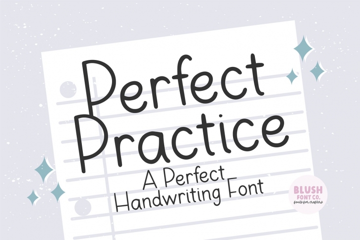 PERFECT PRACTICE Perfect Handwriting Font Download