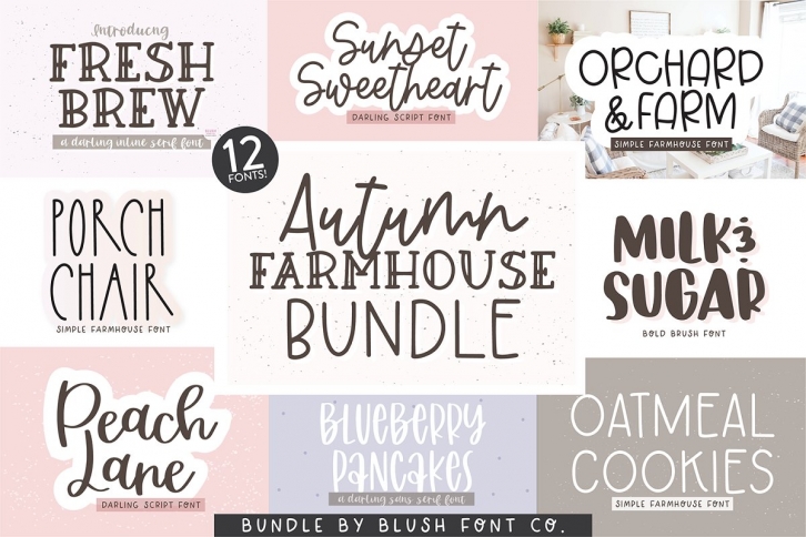 AUTUMN FARMHOUSE FONT BUNDLE Font Download