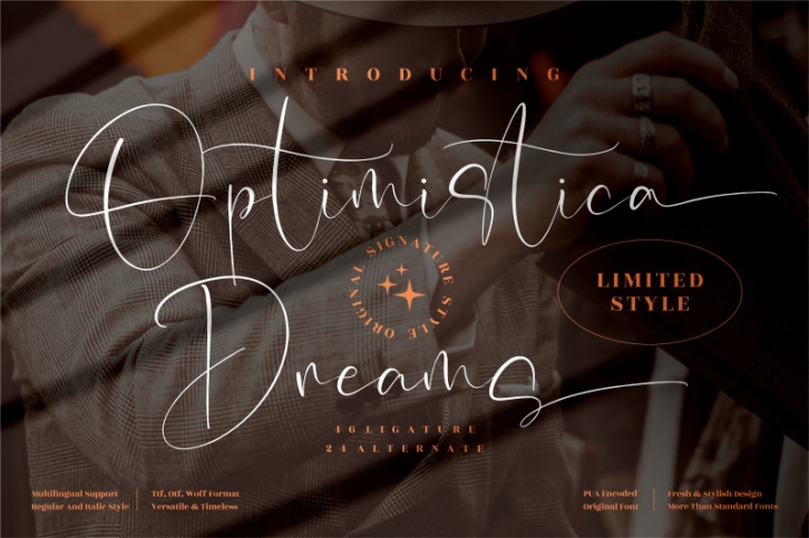 Optimistica Dreams - Modern Signature Font Font Download