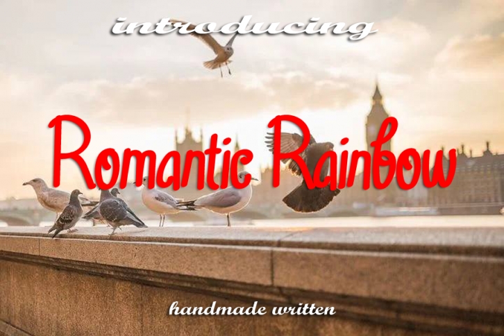 Romantic Rainbow Font Download