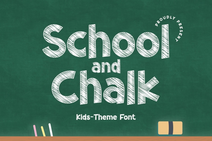 School and Chalk Font Download