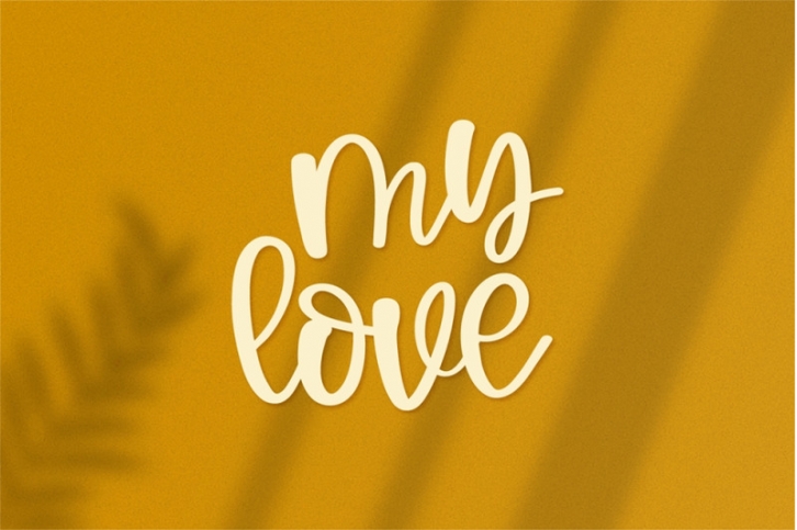 My love - A handwritten font Font Download