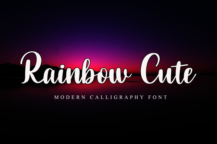Rainbow Cute Font Download