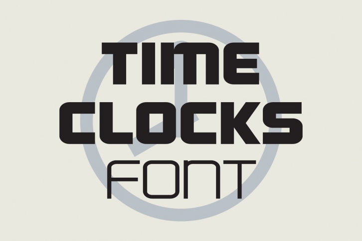 Time Clocks Font Download