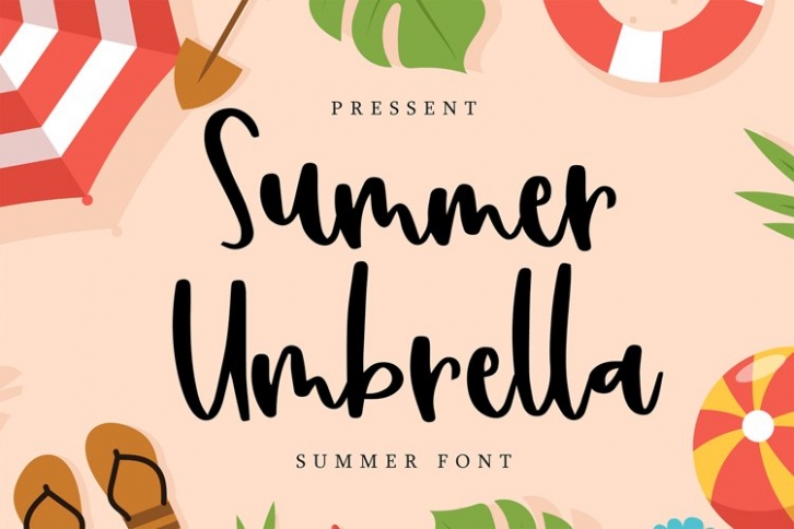 Summer Umbrella Font Download