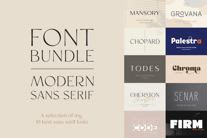 Modern Sans Serif Bundle Font Download