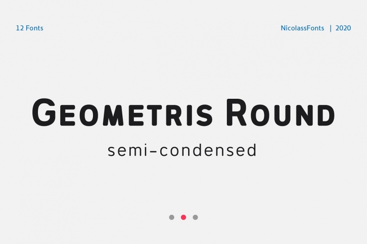 Geometris Round Family Font Download