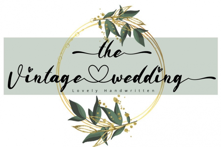 The Vintage Wedding Font Download
