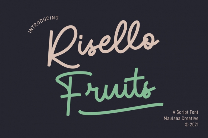 Risello Fruits Script Font Font Download