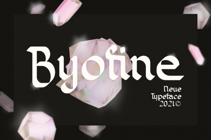 Byofine Display Typeface Font Download