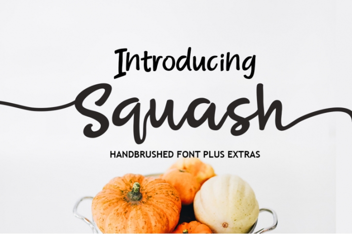 Squash Script plus Extras Font Download