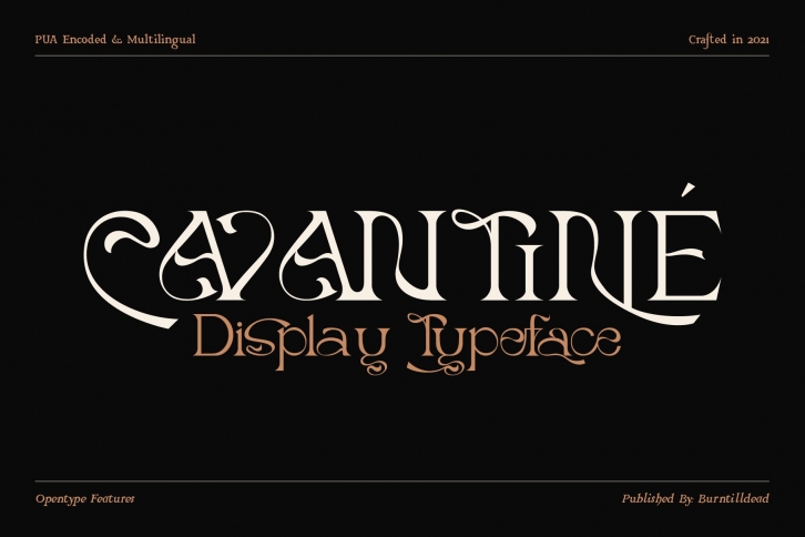 Cavantine Font Download