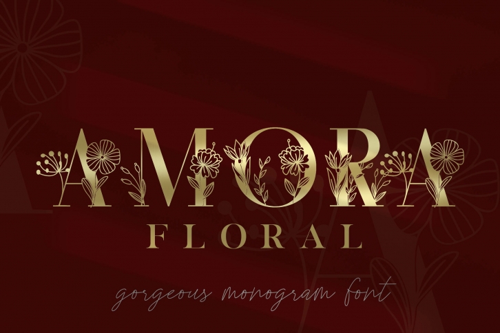 Amora Beauty Elegant Monogram Font Download