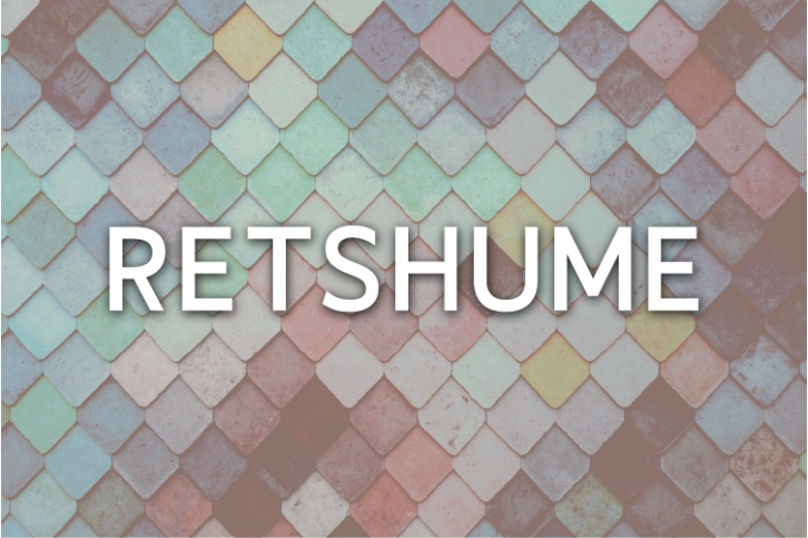 Retshume Font Download