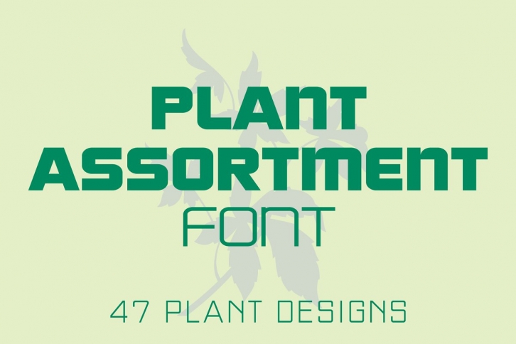 Plant Assortment Font Download