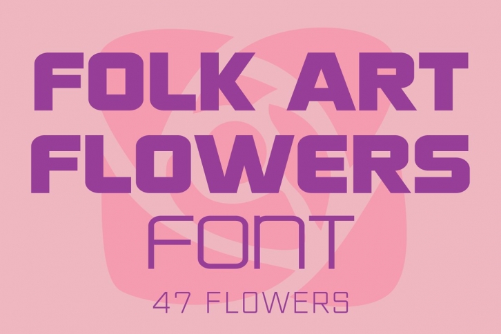 Folk Art Flowers Font Download