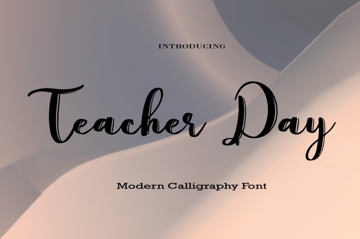 Teacher Day Font Download