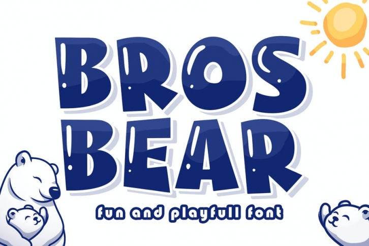 Bros Bear Friendly Logo Font Font Download